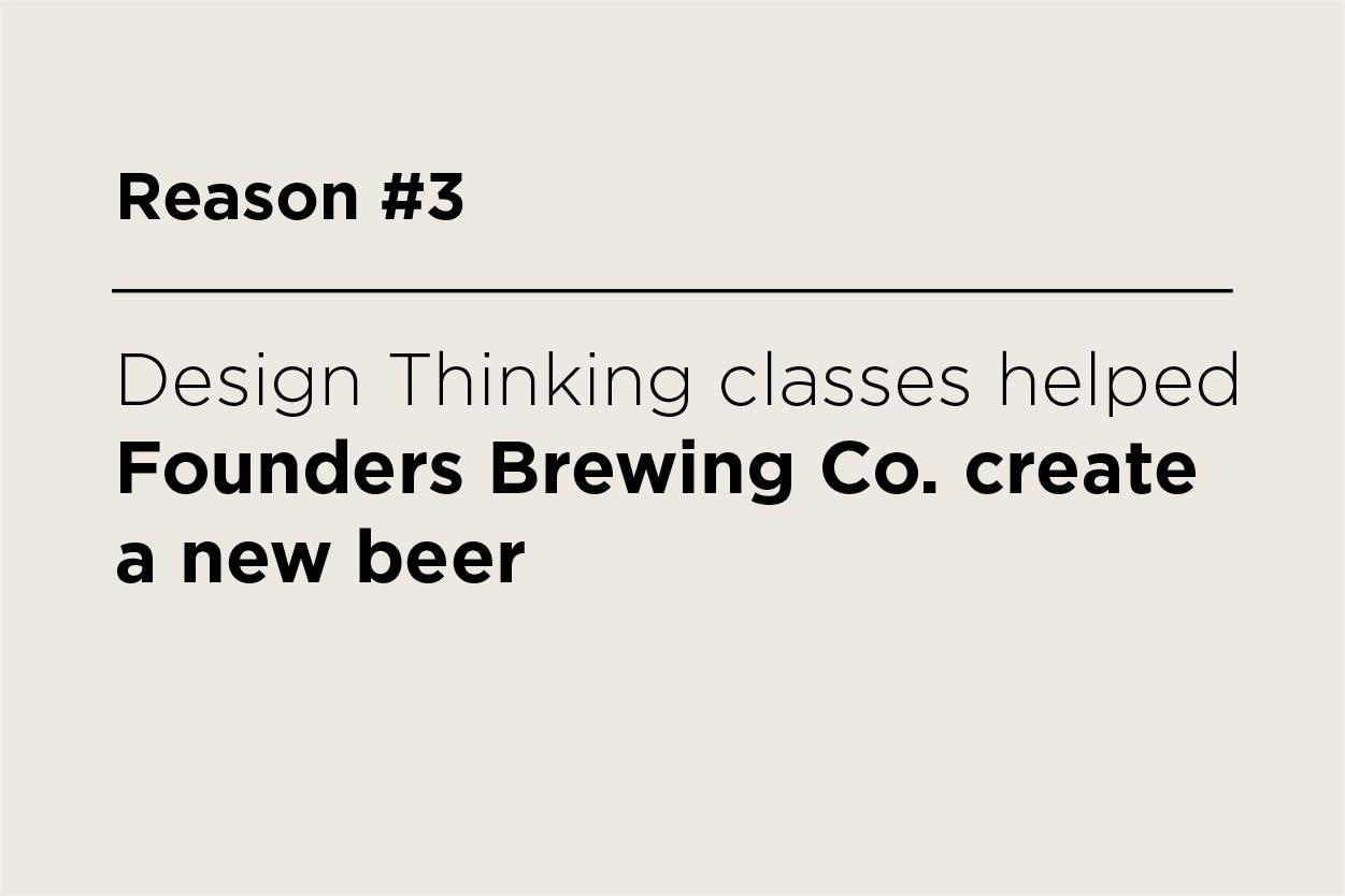 Design Thinking classes helped Founders Brewing Co. create a new beer